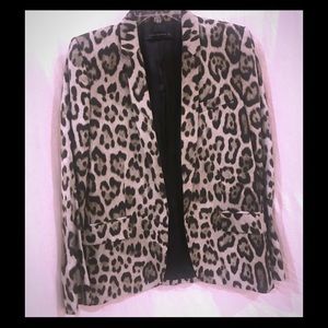 Zara women Leopard Blazer